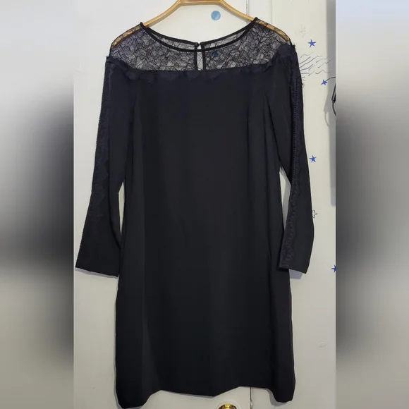Reiss dress black lace Size 14 - Picture 1 of 7